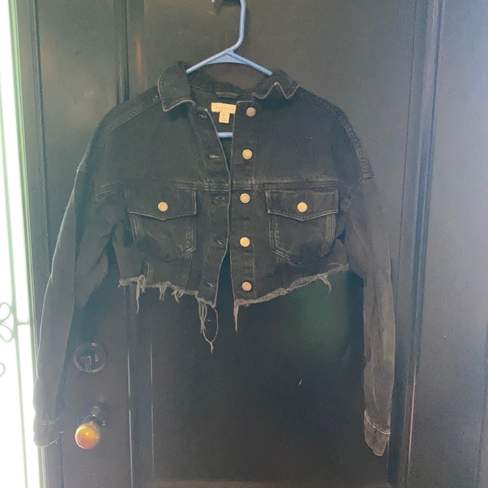TOPSHOP crop Jean jacket